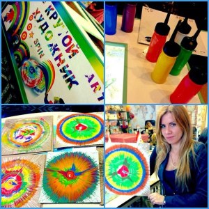 Coloring Spin Art
